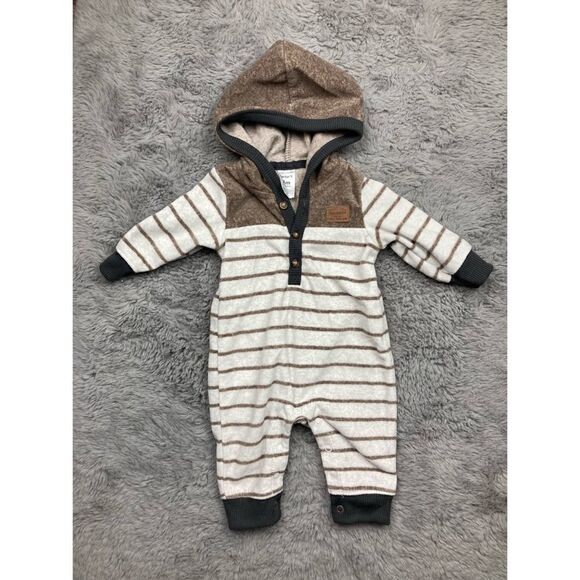 Carter’s brown and tan fleece outfit - Picture 1 of 4